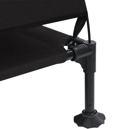 Hochgelegtes Hundebett Schwarz 127 x 81 x 108 cm