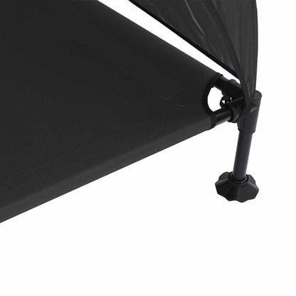 Hochgelegtes Hundebett Schwarz 127 x 81 x 108 cm