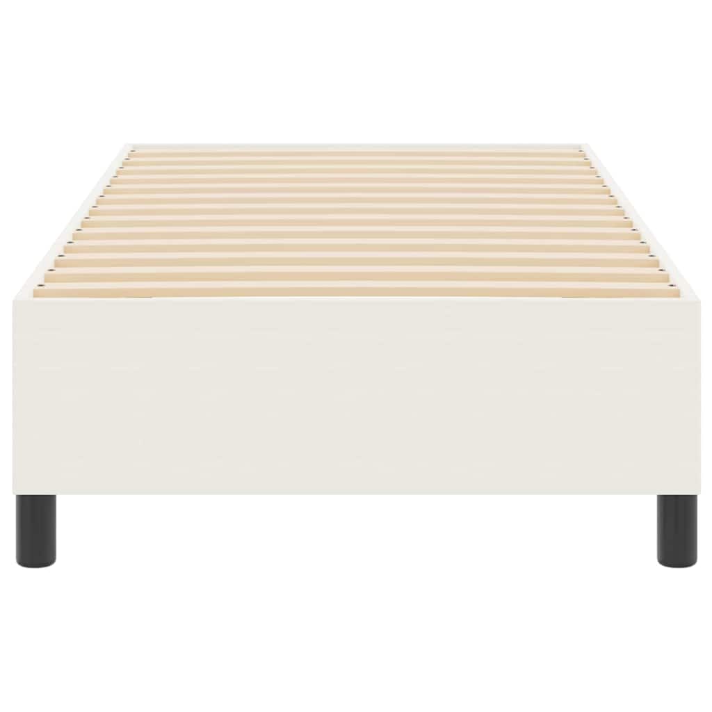 Boxspringbett Creme 100 x 200 cm Cordstoff