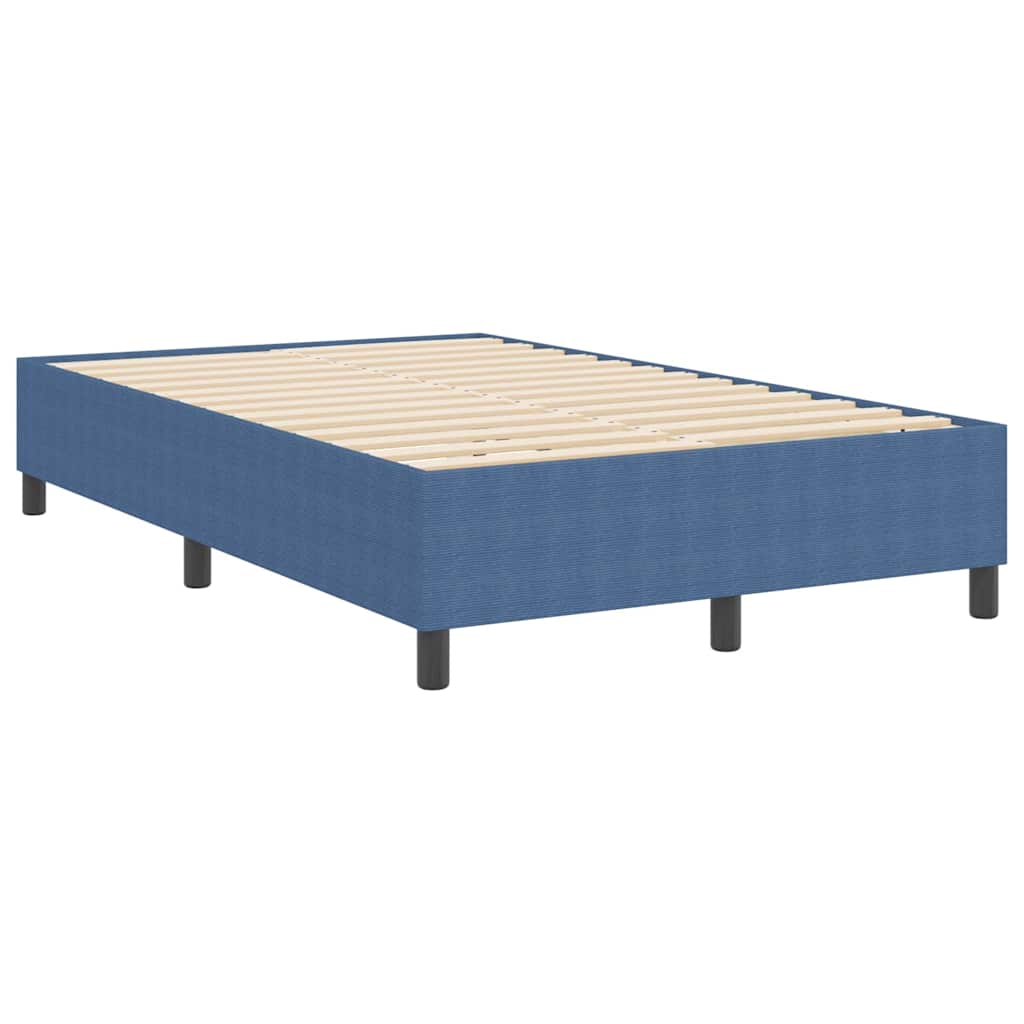 Boxspringbett Blau 120 x 190 cm Cordstoff