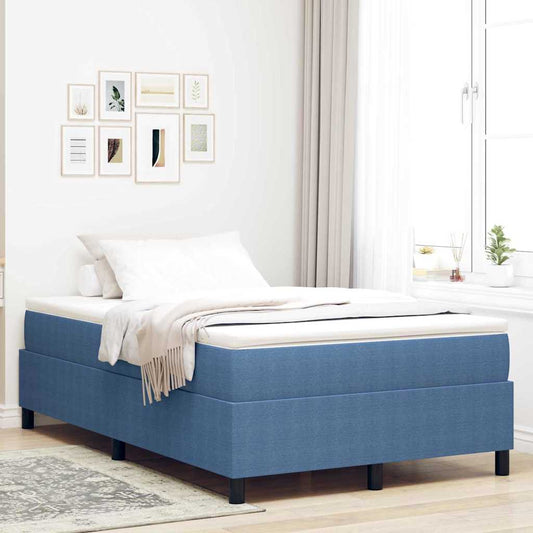 Boxspringbett Blau 120 x 200 cm Cordstoff
