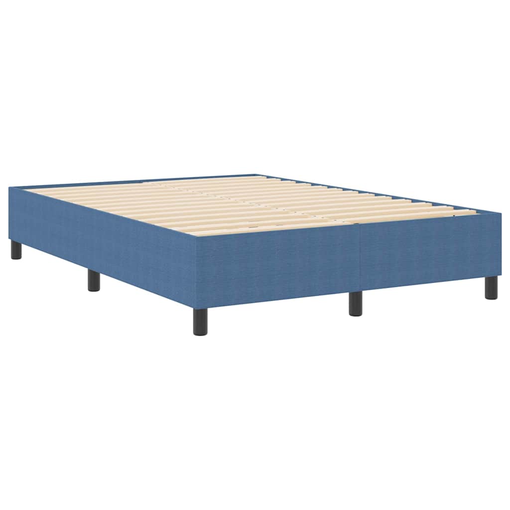 Boxspringbett Blau 140 x 190 cm Cordstoff