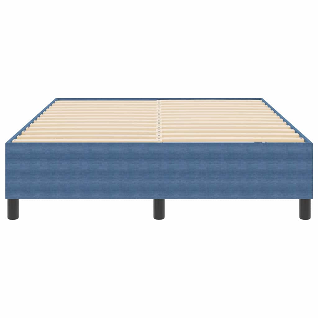 Boxspringbett Blau 140 x 190 cm Cordstoff