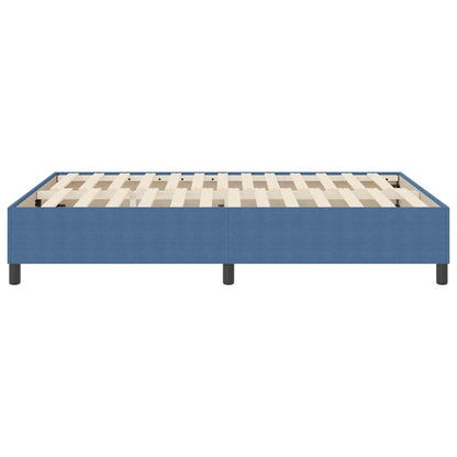 Boxspringbett Blau 140 x 190 cm Cordstoff