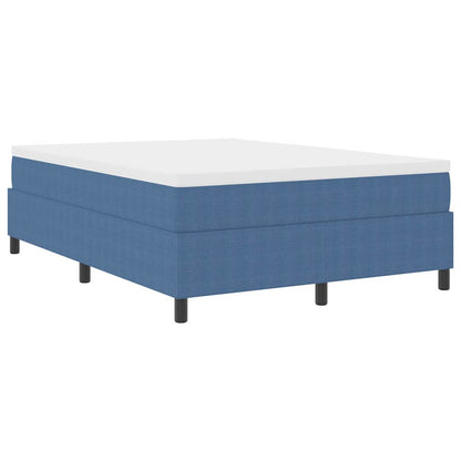 Boxspringbett Blau 140 x 200 cm Cordstoff
