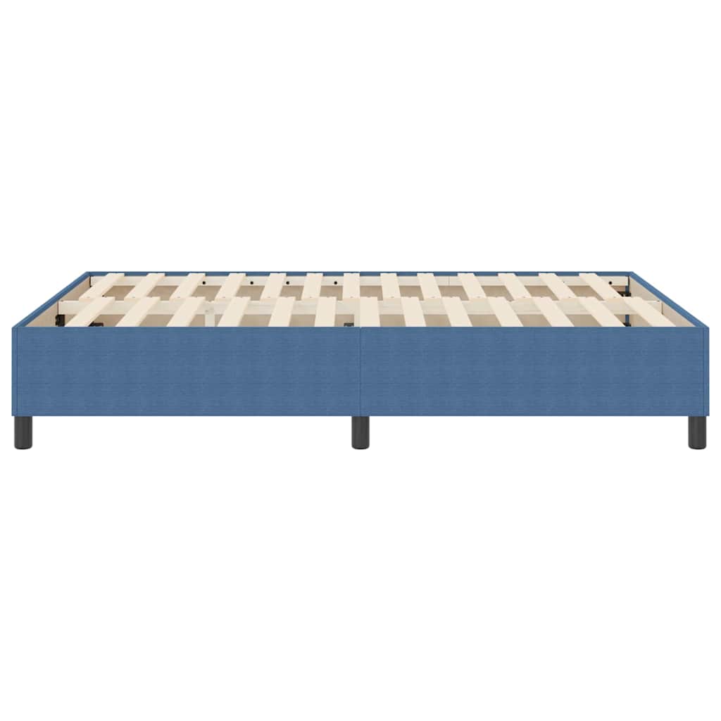 Boxspringbett Blau 140 x 200 cm Cordstoff