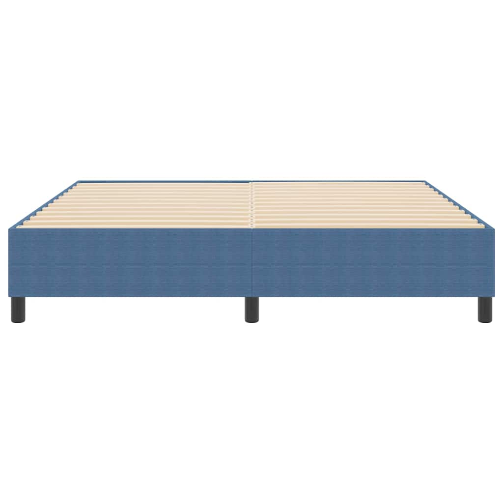 Boxspringbett Blau 180 x 200 cm Cordstoff