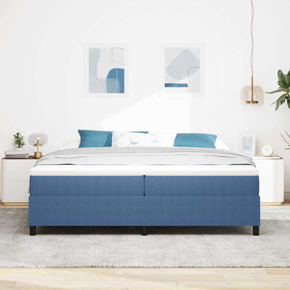 Boxspringbett Blau 200 x 200 cm Cordstoff