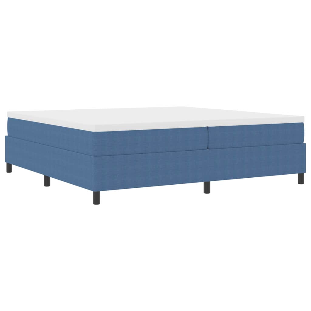 Boxspringbett Blau 200 x 200 cm Cordstoff