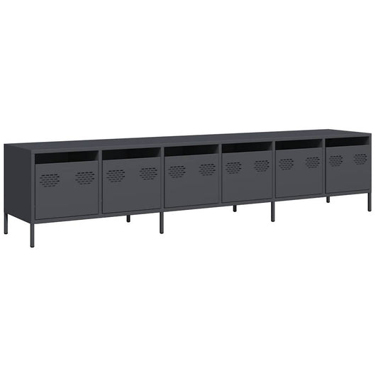 TV-Schrank Anthrazit 202x39x43,5 cm Kaltgewalzter Stahl