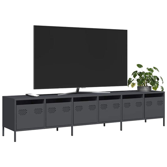 TV-Schrank Anthrazit 202x39x43,5 cm Kaltgewalzter Stahl