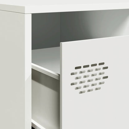 TV-Schrank Weiß 202x39x43,5 cm Kaltgewalzter Stahl