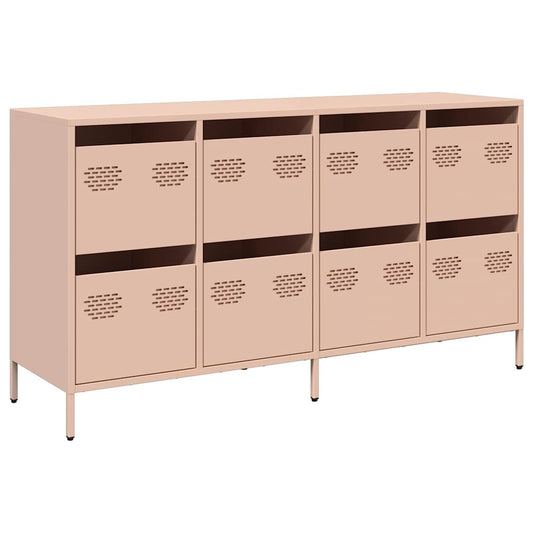 Sideboard Rosa 135x39x73,5 cm Kaltgewalzter Stahl
