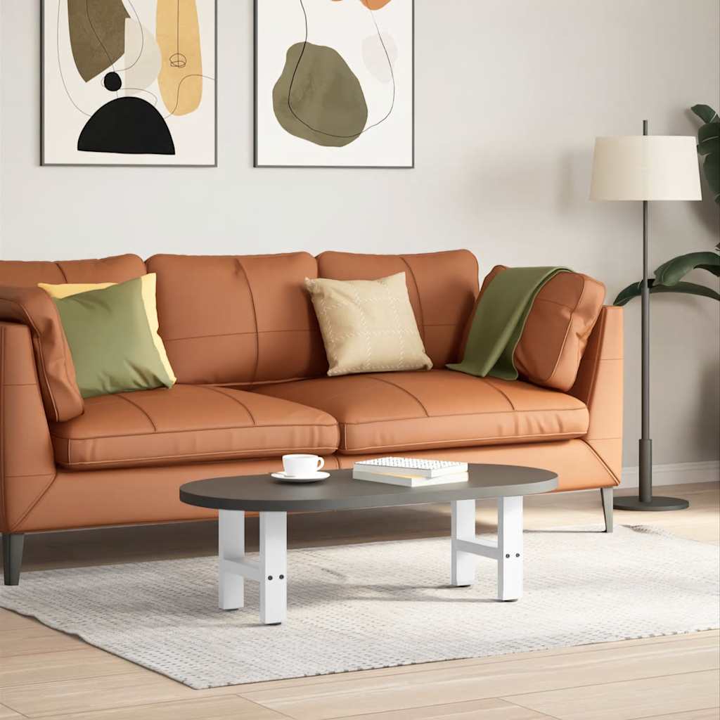 Couchtischbeine Weiß 2 Stk. 30×30 cm Stahl