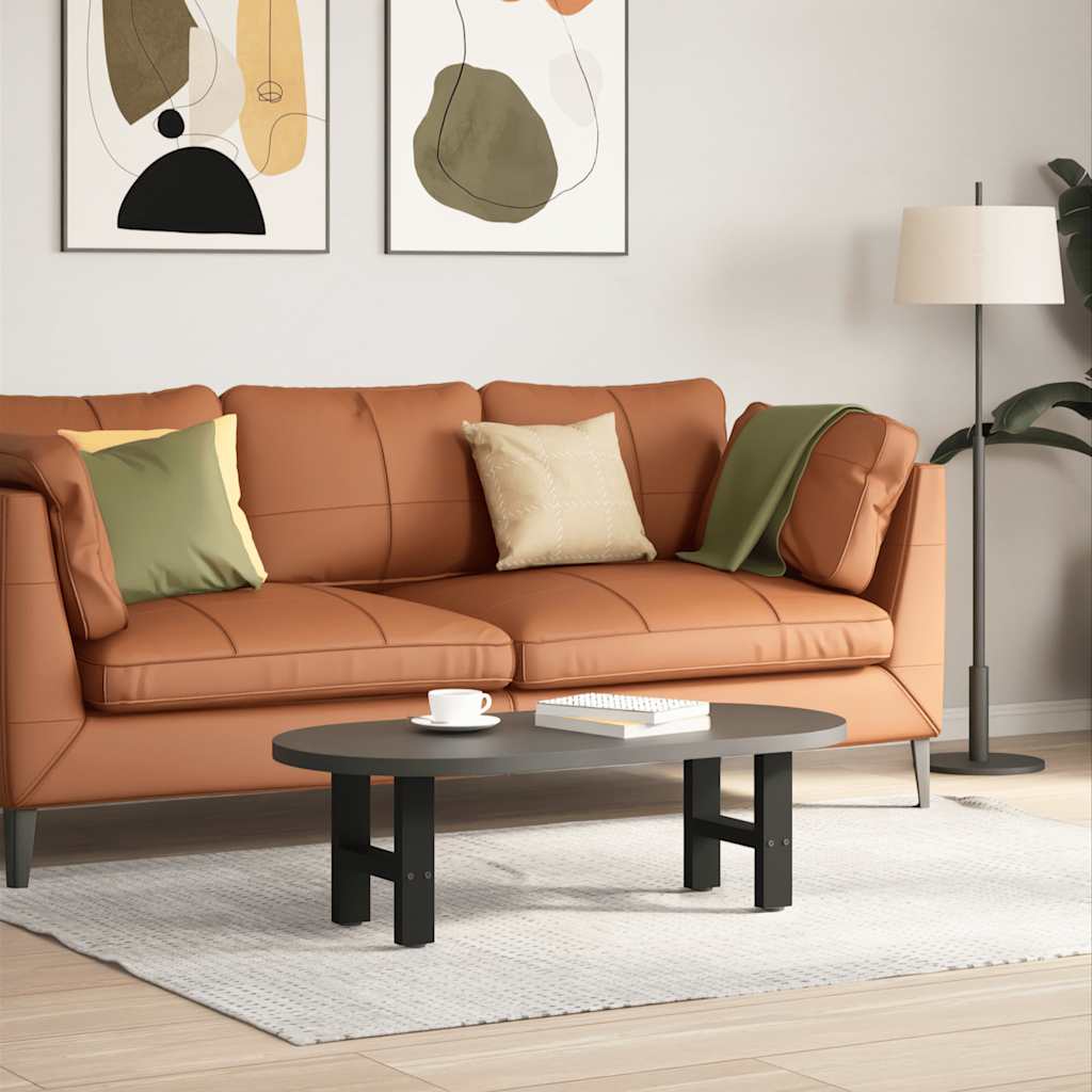 Couchtischbeine Schwarz 2 Stk. 30×40 cm Stahl