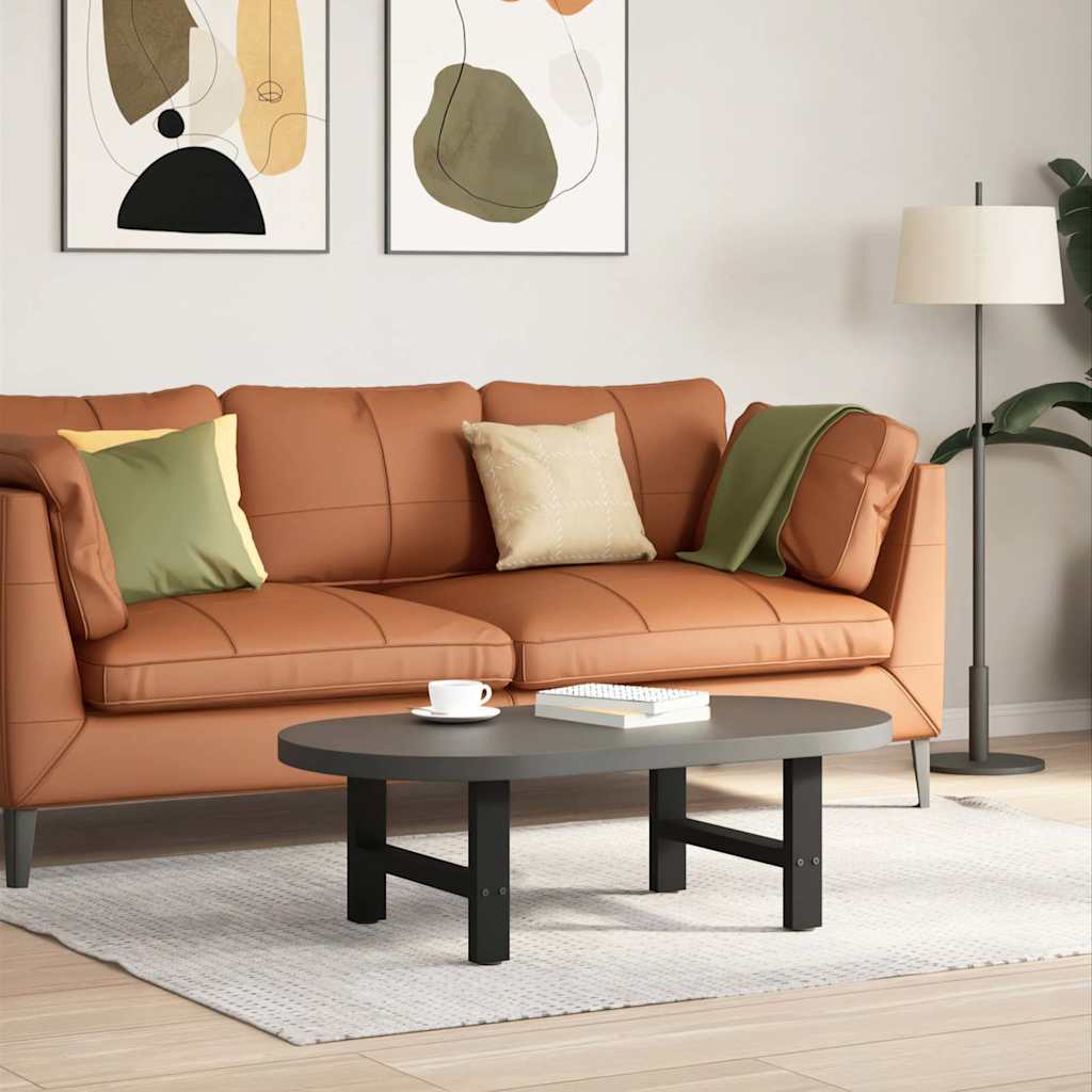 Couchtischbeine Schwarz 2 Stk. 30×50 cm Stahl