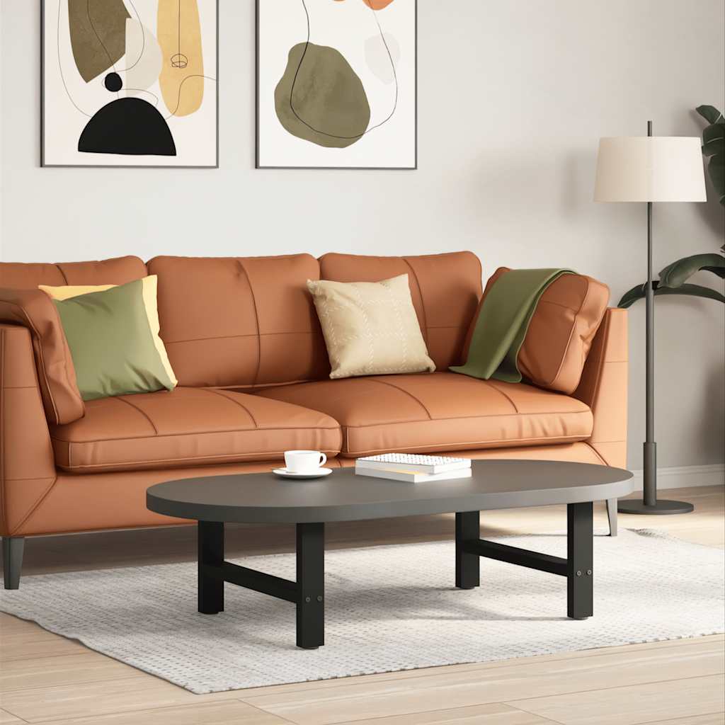 Couchtischbeine Schwarz 2 Stk. 30×70 cm Stahl