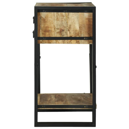 Beistelltisch Braun 40 x 40 x 80 cm Raues Mango-Massivholz