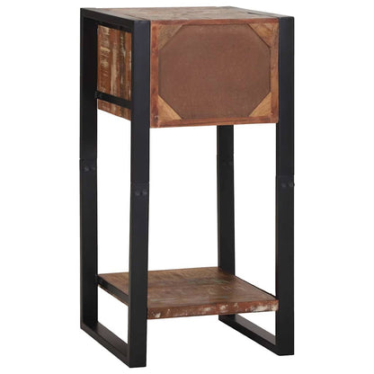 Beistelltisch Mehrfarbig 40 x 40 x 80 cm Massives Altholz