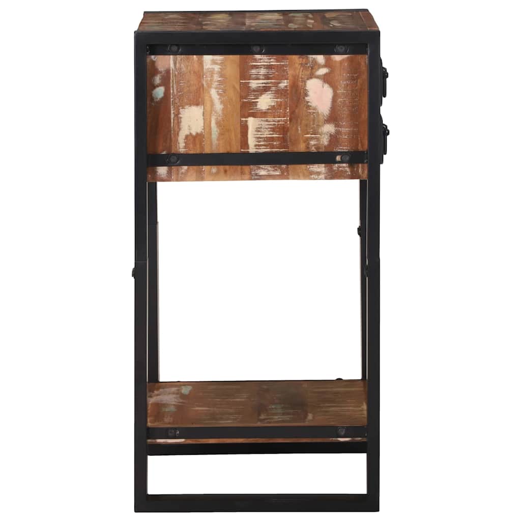 Beistelltisch Mehrfarbig 40 x 40 x 80 cm Massives Altholz