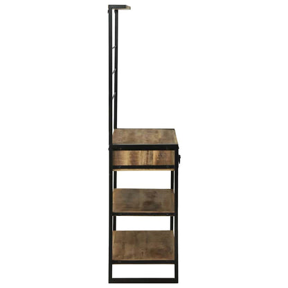 Küchenregal Braun 80 x 40 x 160 cm Massivholz Mango