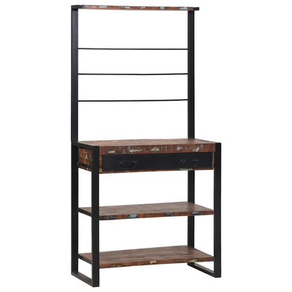 Küchenregal Mehrfarbig 80 x 40 x 160 cm Massivholz Altholz