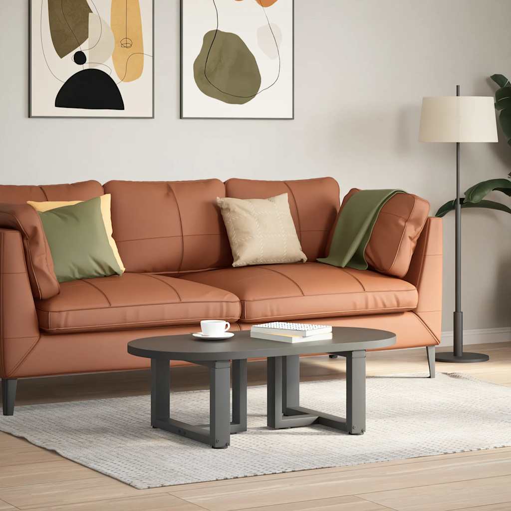 Couchtischbeine T-Form 2 Stk. Anthrazit 50x25x(30-31) cm Stahl