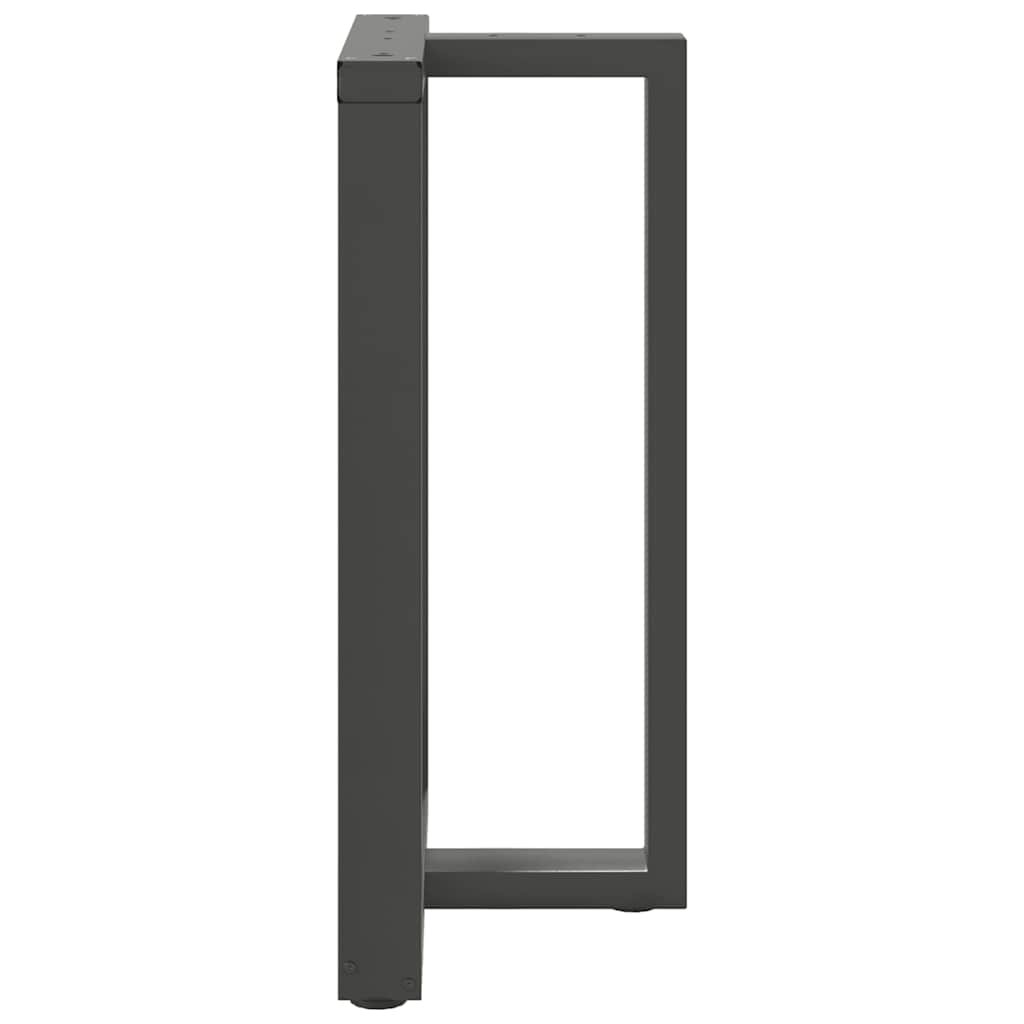 Bartischbeine T-Form 2 Stk. Anthrazit 60x35x(91-92) cm Stahl