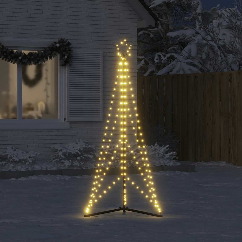 Weihnachtsbaum-Beleuchtung 363 LEDs Warmweiß 182 cm