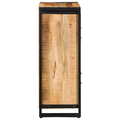 Sideboard 55x35x70 cm Raues Mangoholz