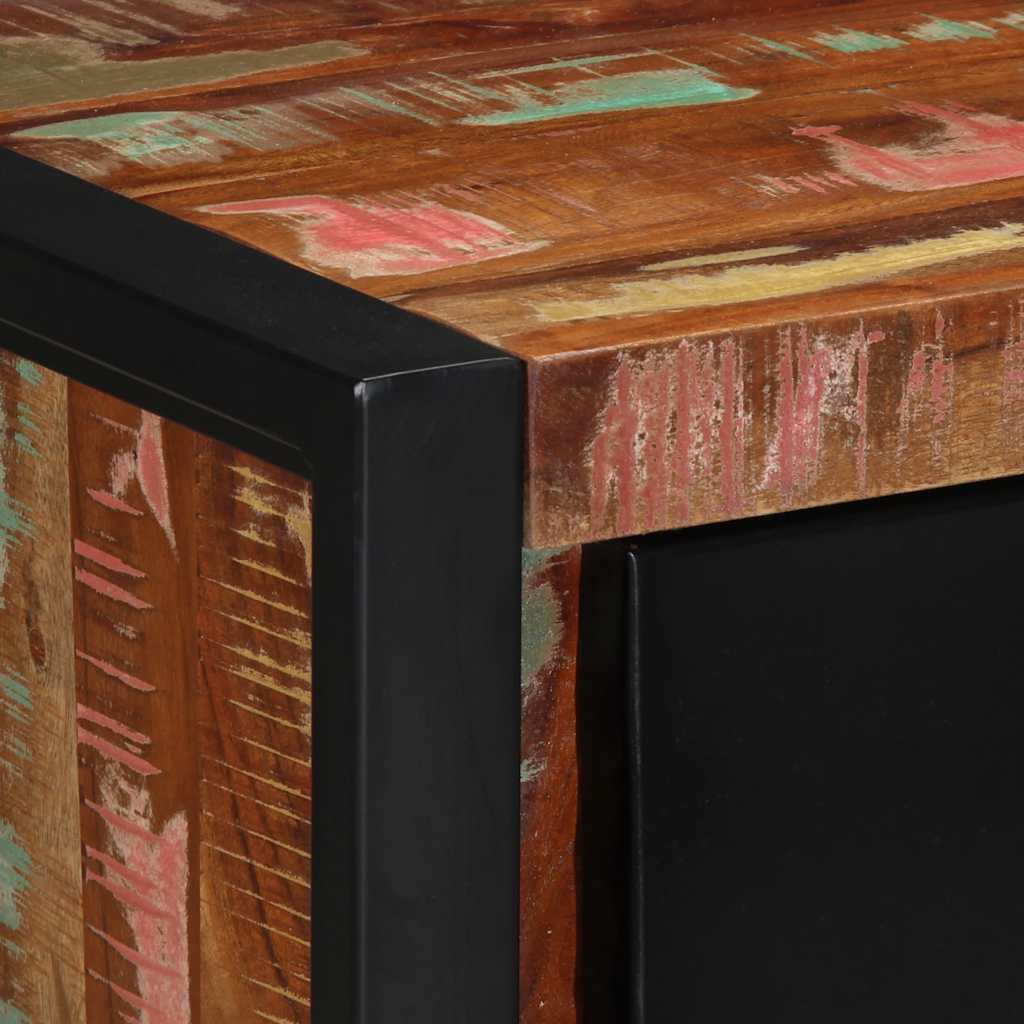 Schubladenschrank Mehrfarbig 50x35x70 cm Massivholz Altholz