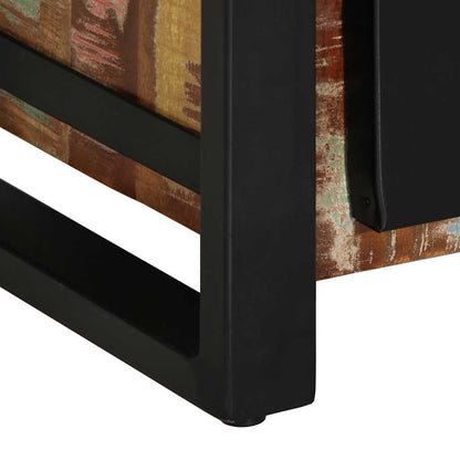 Schubladenschrank Mehrfarbig 50x35x70 cm Massivholz Altholz