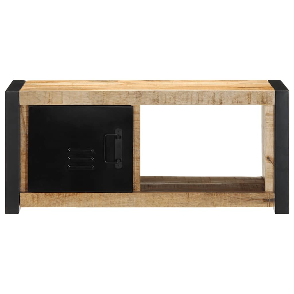 TV-Schrank 80x30x35 cm Raues Massivholz Mango