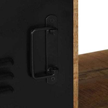 TV-Schrank 80x30x35 cm Raues Massivholz Mango