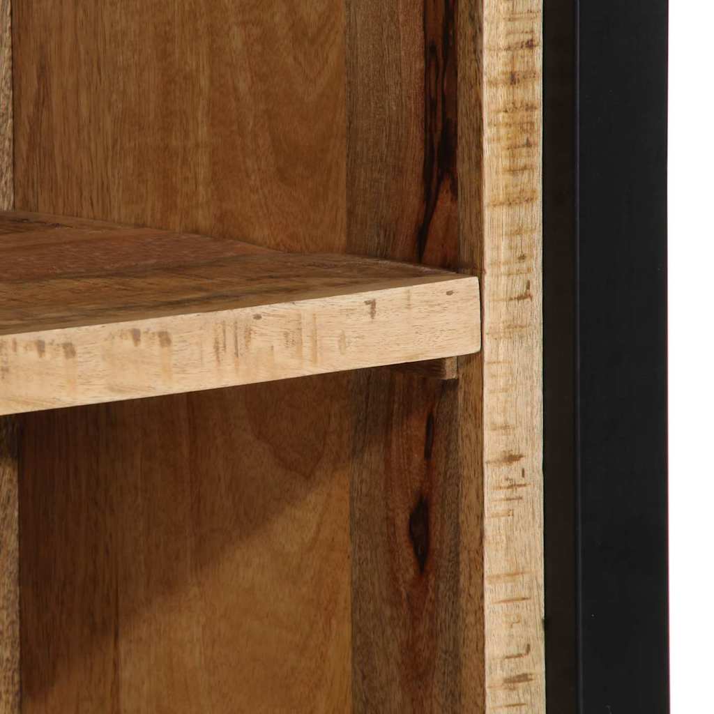 Nachttisch mit Regal Braun 40 x 30 x 80 cm Massivholz Mango