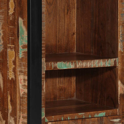 Badschrank 40x30x90 cm Altholz Massivholz