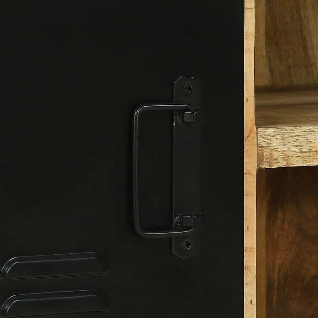 Bankschrank Braun 100 x 35 x 50 cm Massivholz Mango