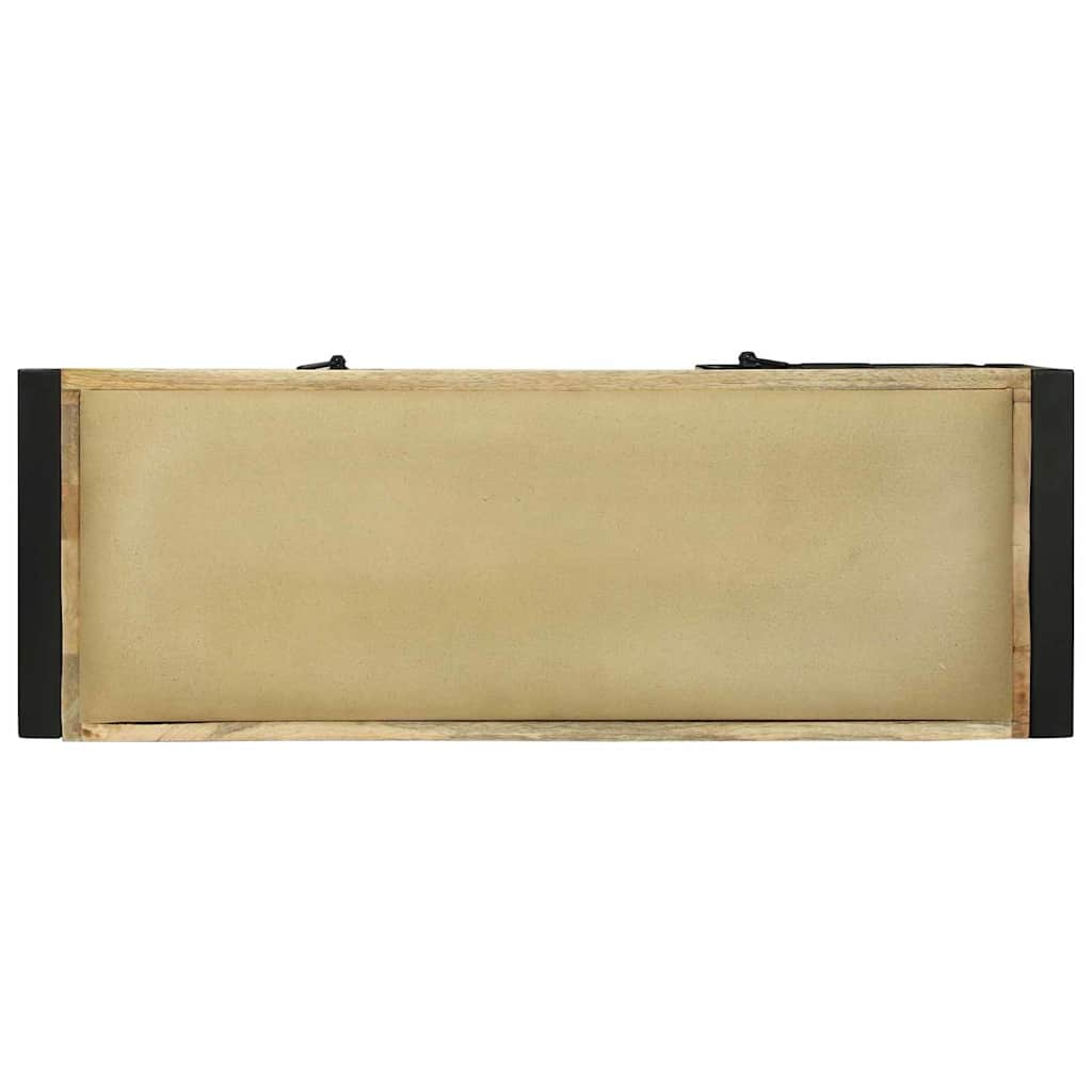 Bankschrank Braun 100 x 35 x 50 cm Massivholz Mango