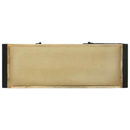 Bankschrank Braun 100 x 35 x 50 cm Massivholz Mango