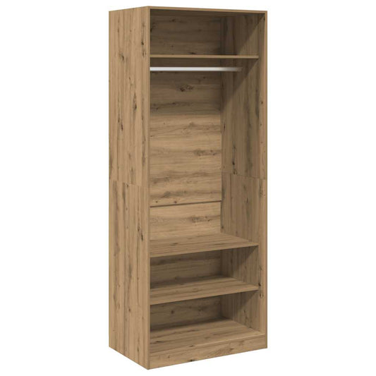 Kleiderschrank Artisan-Eiche 80x50x200 cm Holzwerkstoff