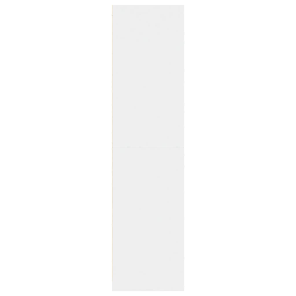Kleiderschrank Weiß 50x50x200 cm Holzwerkstoff