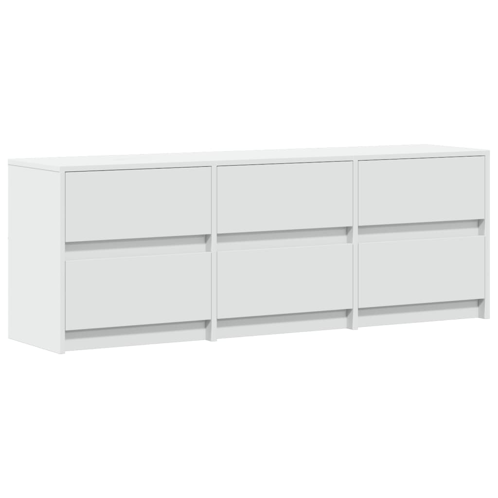 TV-Schrank mit LED-Beleuchtung Weiß 140x34x50 cm Holzwerkstoff