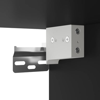 TV-Wandschrank mit LED Schwarz 180x31x45 cm