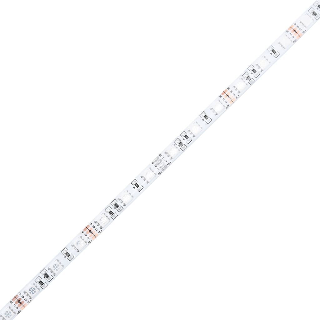 Wand-Nachttische mit LED-Leuchten 2 Stk. Räuchereiche