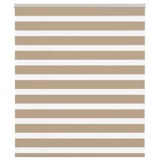 Zebrarollo Sandbraun 135x100 cm Stoffbreite 130,9 cm Polyester