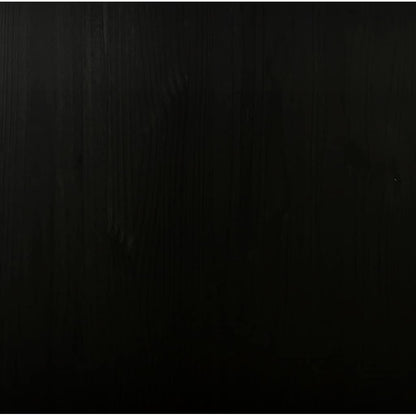 Rollschrank mit Schubladen MOSS Schwarz Massivholz Kiefer