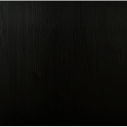 Rollschrank mit Schubladen MOSS Schwarz Massivholz Kiefer