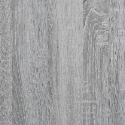 Beistelltisch mit Rollen Grau Sonoma 55x60x78 cm Holzwerkstoff