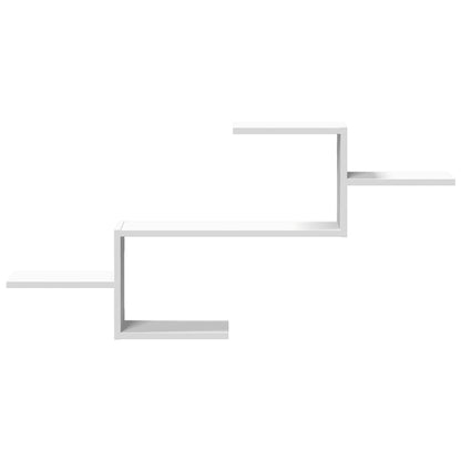 Wandregal Weiß 104x15x49 cm Holzwerkstoff