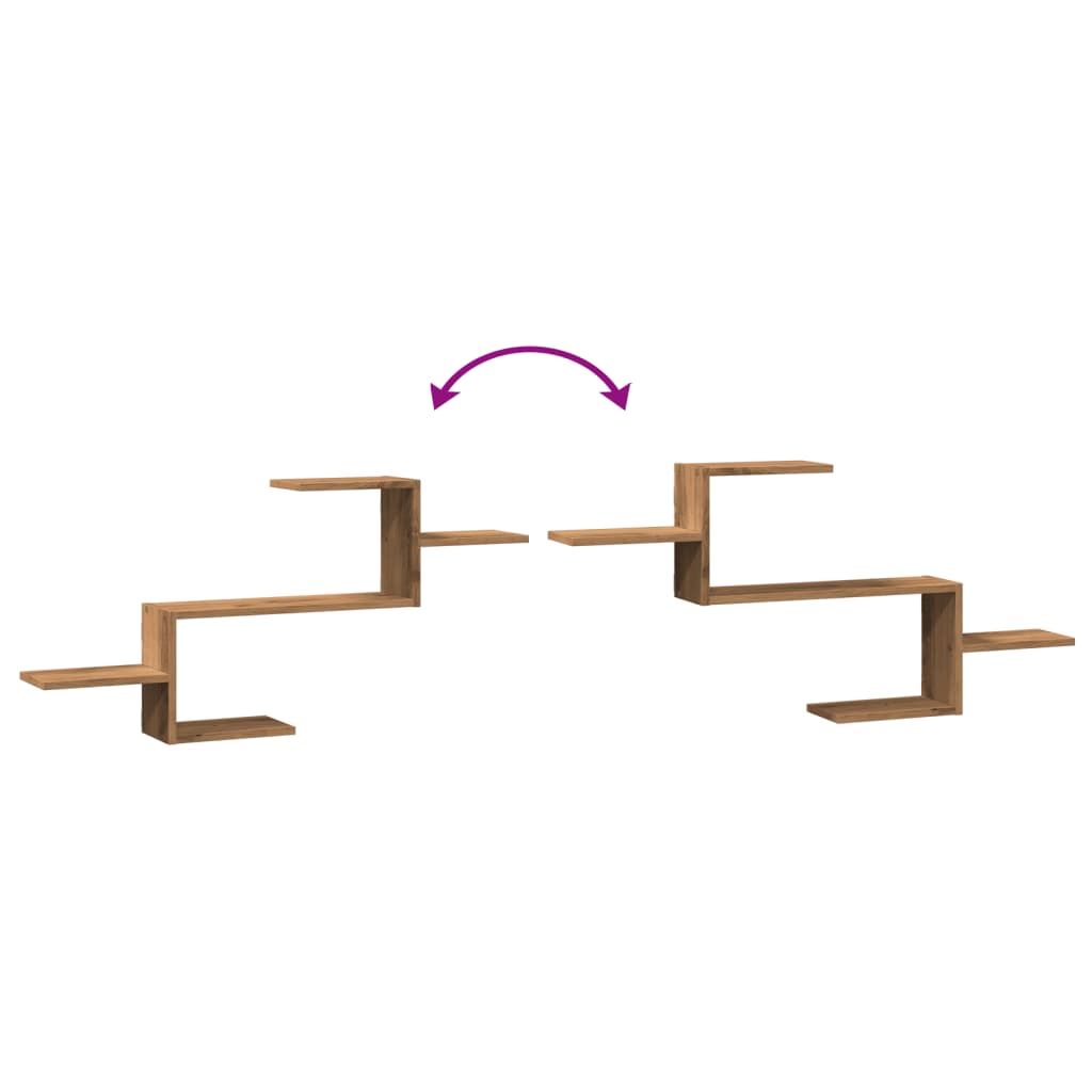 Wandregal Artisan-Eiche 104x15x49 cm Holzwerkstoff